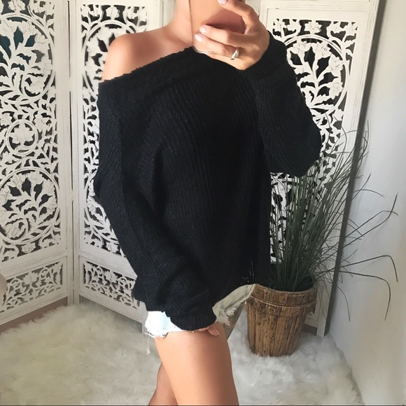 LAST 1️⃣ BLAKELY Slub Off Shoulder Sweater - Picture 2 of 7